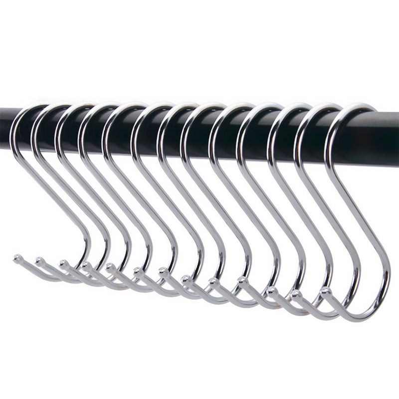 RuiLing 6-Pack 4.7 Inches Extra Large S Shape Hooks,Heavy-Duty Stainless Steel Hanging Hooks - Multiple uses,Ideal for Apparel, Kitchenware, Utensils, Plants, Towels, Gardening Tools. - Image 4